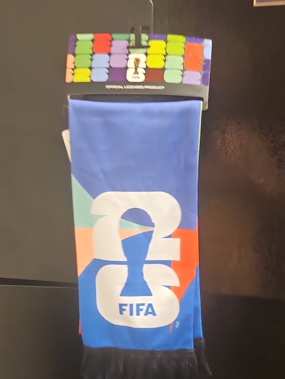 FIFA Blue Fan Scarf with Multicolor Accents